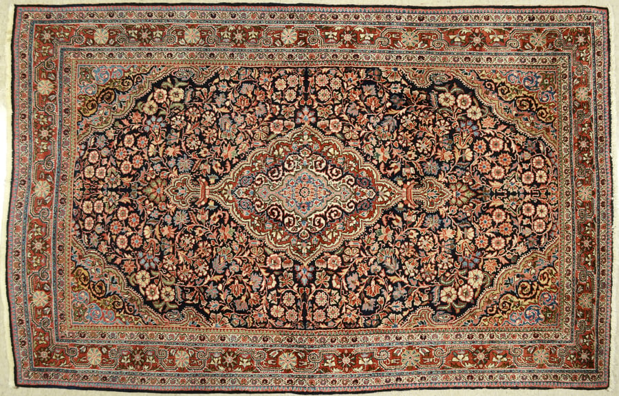 Antique Persian Josan Sarouk Area Rug